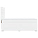 Pat box spring cu saltea, alb, 100x200 cm, piele ecologică - WALTI WALTI