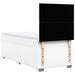 Pat box spring cu saltea, alb, 100x200 cm, piele ecologică - WALTI WALTI