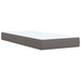 Pat box spring cu saltea, gri, 100x200 cm, piele ecologică - WALTI WALTI