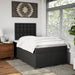 Pat box spring cu saltea, negru, 120x190 cm, piele ecologică - WALTI WALTI