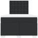 Pat box spring cu saltea, negru, 120x190 cm, piele ecologică - WALTI WALTI