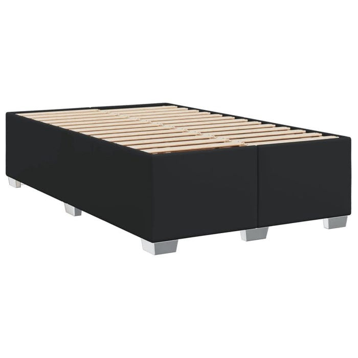 Pat box spring cu saltea, negru, 120x190 cm, piele ecologică - WALTI WALTI