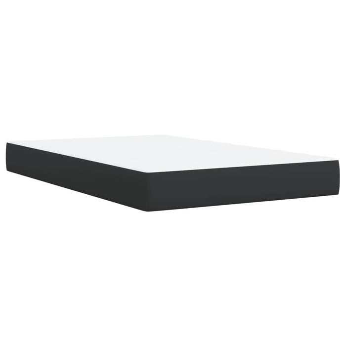 Pat box spring cu saltea, negru, 120x190 cm, piele ecologică - WALTI WALTI