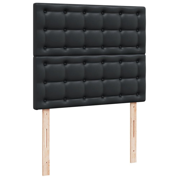 Pat box spring cu saltea, negru, 120x190 cm, piele ecologică - WALTI WALTI