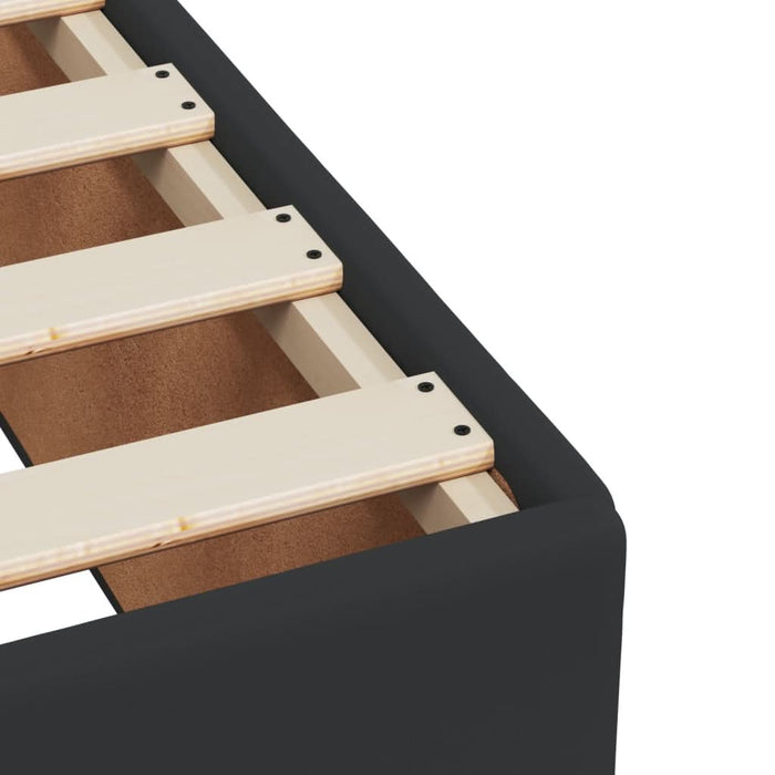 Pat box spring cu saltea, negru, 120x190 cm, piele ecologică - WALTI WALTI