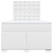 Pat box spring cu saltea, alb, 120x190 cm, piele ecologică - WALTI WALTI