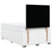 Pat box spring cu saltea, alb, 120x190 cm, piele ecologică - WALTI WALTI