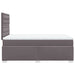 Pat box spring cu saltea, gri, 120x190 cm, piele ecologică - WALTI WALTI