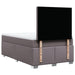 Pat box spring cu saltea, gri, 120x190 cm, piele ecologică - WALTI WALTI
