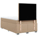 Pat box spring cu saltea, cappuccino, 120x190cm piele ecologică - WALTI WALTI