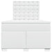 Pat box spring cu saltea, alb, 120x200 cm, piele ecologică - WALTI WALTI