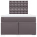 Pat box spring cu saltea, gri, 120x200 cm, piele ecologică - WALTI WALTI
