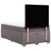 Pat box spring cu saltea, gri, 120x200 cm, piele ecologică - WALTI WALTI