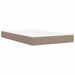 Pat box spring cu saltea, cappuccino, 120x200cm piele ecologică - WALTI WALTI