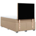 Pat box spring cu saltea, cappuccino, 120x200cm piele ecologică - WALTI WALTI