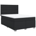 Pat box spring cu saltea, negru, 140x200 cm, piele ecologică - WALTI WALTI