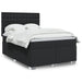 Pat box spring cu saltea, negru, 140x200 cm, piele ecologică - WALTI WALTI