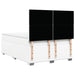 Pat box spring cu saltea, alb, 140x200 cm, piele ecologică - WALTI WALTI