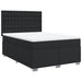 Pat box spring cu saltea, negru, 160x200 cm, piele ecologică - WALTI WALTI
