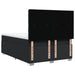 Pat box spring cu saltea, negru, 160x200 cm, piele ecologică - WALTI WALTI