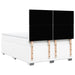 Pat box spring cu saltea, alb, 160x200 cm, piele ecologică - WALTI WALTI