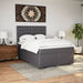 Pat box spring cu saltea, gri, 160x200 cm, piele ecologică - WALTI WALTI