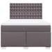 Pat box spring cu saltea, gri, 160x200 cm, piele ecologică - WALTI WALTI