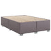Pat box spring cu saltea, gri, 160x200 cm, piele ecologică - WALTI WALTI
