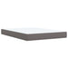 Pat box spring cu saltea, gri, 160x200 cm, piele ecologică - WALTI WALTI