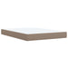 Pat box spring cu saltea, cappuccino, 160x200cm piele ecologică - WALTI WALTI