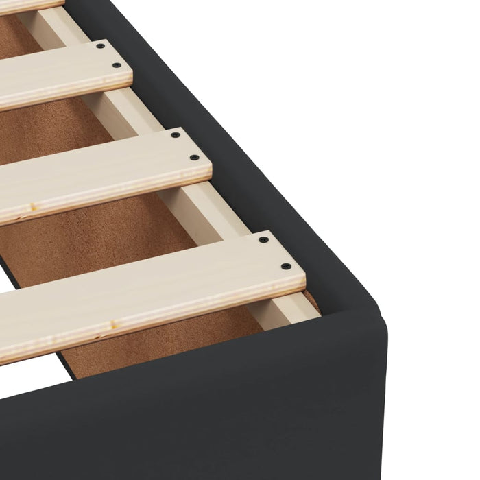 Pat box spring cu saltea, negru, 180x200 cm, piele ecologică - WALTI WALTI