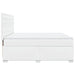 Pat box spring cu saltea, alb, 180x200 cm, piele ecologică - WALTI WALTI