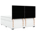 Pat box spring cu saltea, alb, 180x200 cm, piele ecologică - WALTI WALTI
