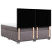 Pat box spring cu saltea, gri, 180x200 cm, piele ecologică - WALTI WALTI