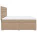 Pat box spring cu saltea, cappuccino, 180x200cm piele ecologică - WALTI WALTI