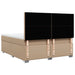 Pat box spring cu saltea, cappuccino, 180x200cm piele ecologică - WALTI WALTI