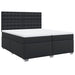 Pat box spring cu saltea, negru, 200x200 cm, piele ecologică - WALTI WALTI
