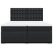 Pat box spring cu saltea, negru, 200x200 cm, piele ecologică - WALTI WALTI