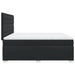 Pat box spring cu saltea, negru, 200x200 cm, piele ecologică - WALTI WALTI