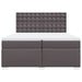 Pat continental cu saltea, gri, 200x200 cm, piele ecologică - WALTI WALTI