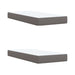 Pat continental cu saltea, gri, 200x200 cm, piele ecologică - WALTI WALTI