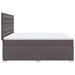 Pat continental cu saltea, gri, 200x200 cm, piele ecologică - WALTI WALTI