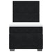Pat box spring cu saltea, negru, 80x200 cm, catifea - WALTI WALTI