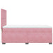 Pat box spring cu saltea, roz, 80x200 cm, catifea - WALTI WALTI