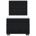 Pat box spring cu saltea, negru, 80x200 cm, catifea - WALTI WALTI