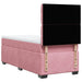 Pat box spring cu saltea, roz, 80x200 cm, catifea - WALTI WALTI