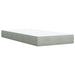 Pat continental cu saltea, gri deschis, 80x200 cm, catifea - WALTI WALTI