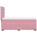 Pat box spring cu saltea, roz, 80x200 cm, catifea - WALTI WALTI