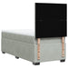 Pat box spring cu saltea, gri deschis, 90x190 cm, catifea - WALTI WALTI