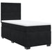 Pat box spring cu saltea, negru, 90x190 cm, catifea - WALTI WALTI